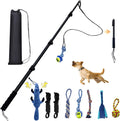 GRETMIX Pro Dog Flirt Pole – Squeaky Plush & 7-Rope Toy Set